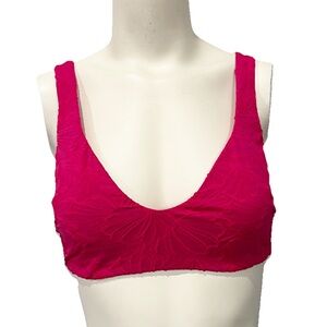 NWT Andie Bikini Top Women’s Medium The Delray Top Lava Textured Floral